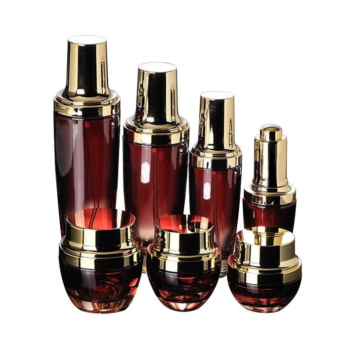 20g 30g 50g luxury black glass cosmetic jars 20ml press dropper bottle 30ml 50ml 100ml 120ml pump serum bottles