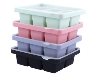 Baby Divider Plate Detachable Baby Food Bowl Cartoon Bear Silicone Tableware Set silicone plate baby