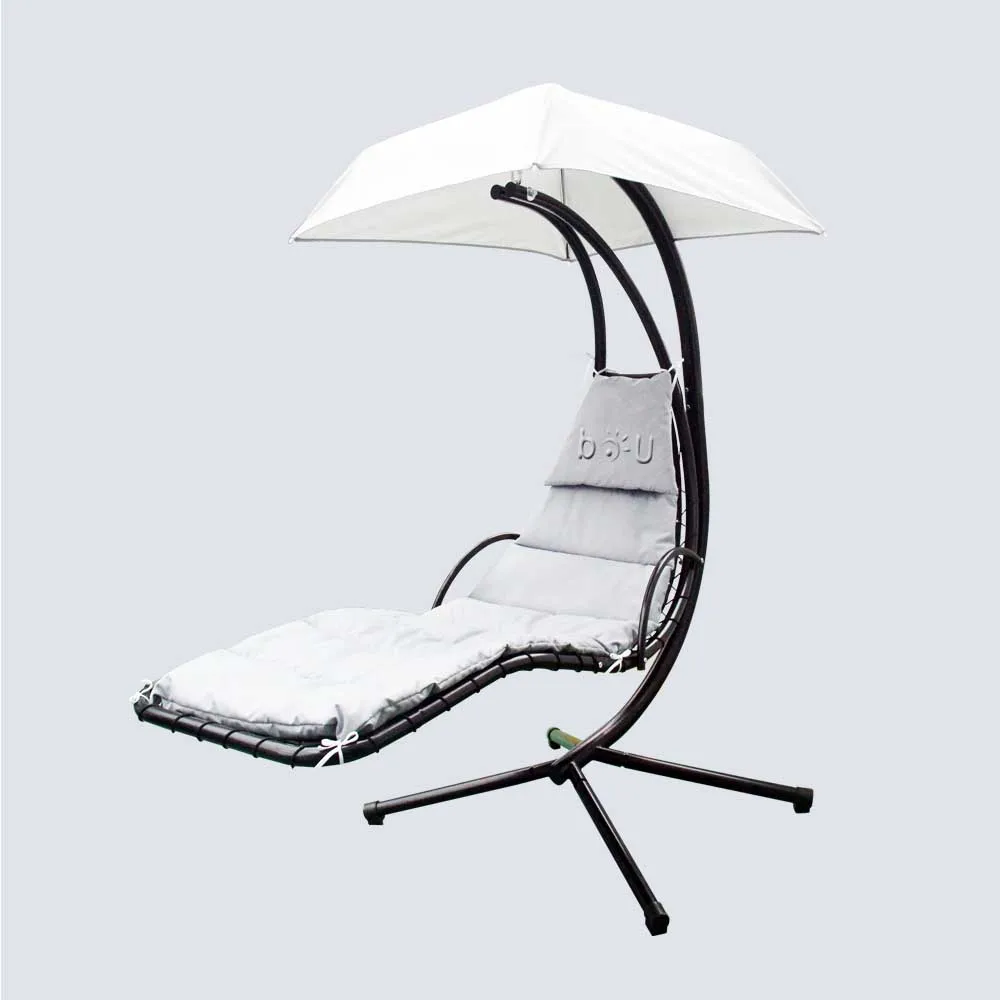 2023 Boyoo Indoor Outdoor Furniture Canopy Hammock Hanging Patio Swing Chair for Garden