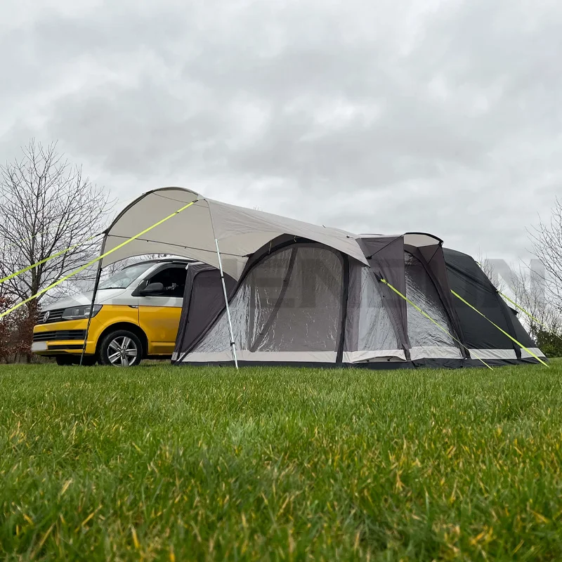 SNDN Customized Sixe Large Luxury Family Camping Air Inflatable Trailer Caravan Awning Tent Outdoor RV Side Tent