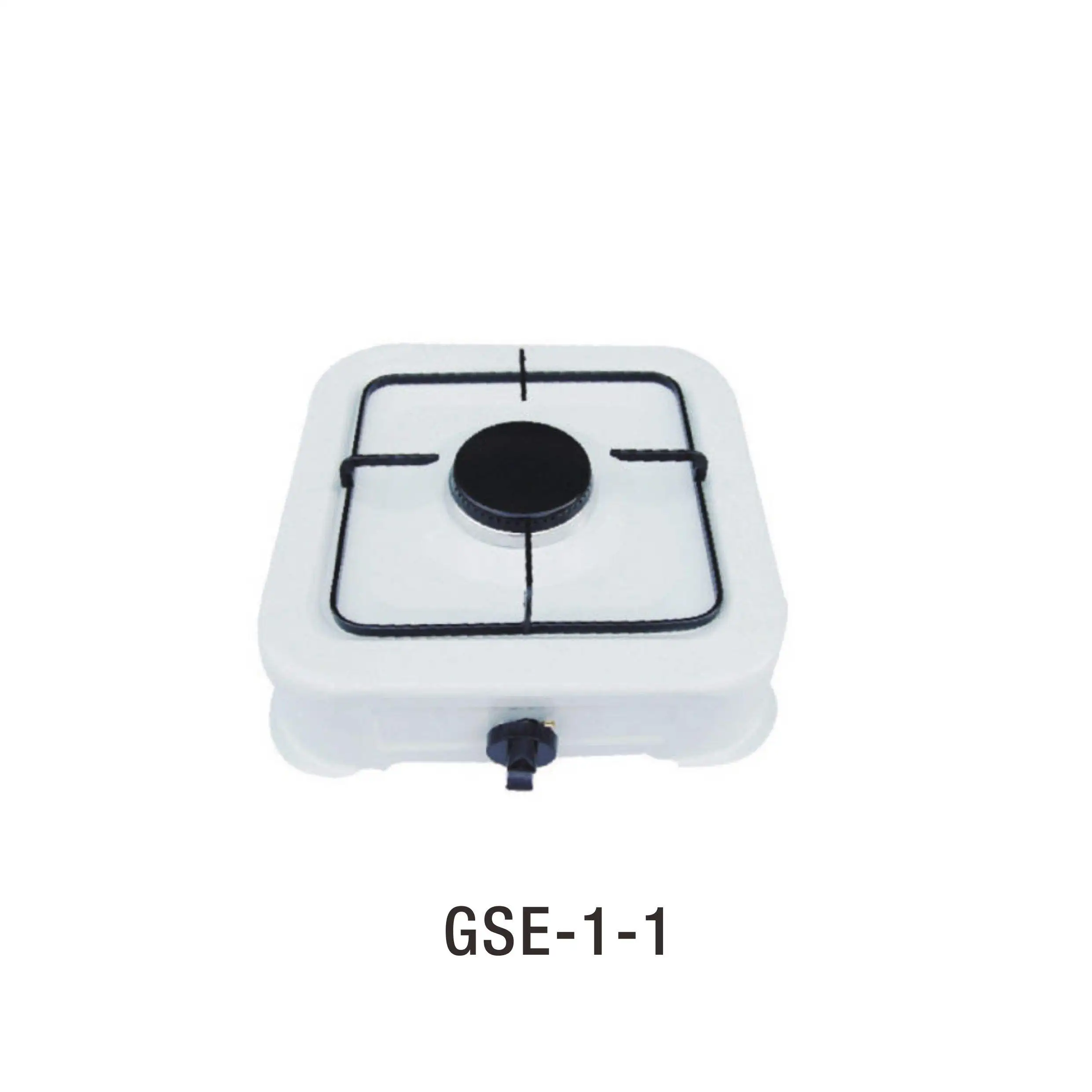 1 burner white color table tops gas stove with cover
