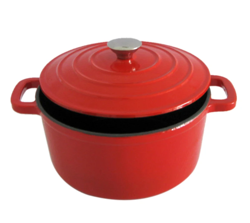 Kitchenware Sets Non Stick Enameled Cast Iron saucepan with Lid  Pot Round Shape braise pan Pot  cast iron for 5QT of cookware