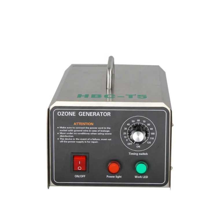 Ozone Generator 3g/h Ozone Machine Odor Remover with 0-120 min Time Setting for Rooms Cars Pets