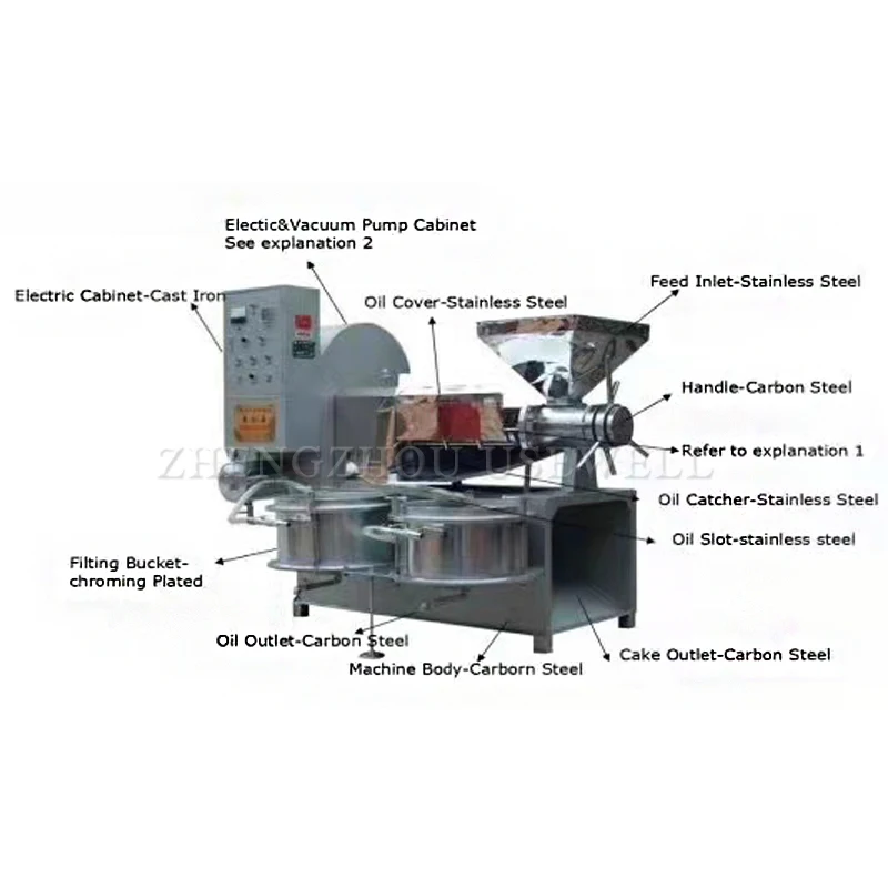 High Oil Yield Spiral Soybean Extractor Canola Sunflower Oil Mill Cooking Oil Press Making Machine For Sale