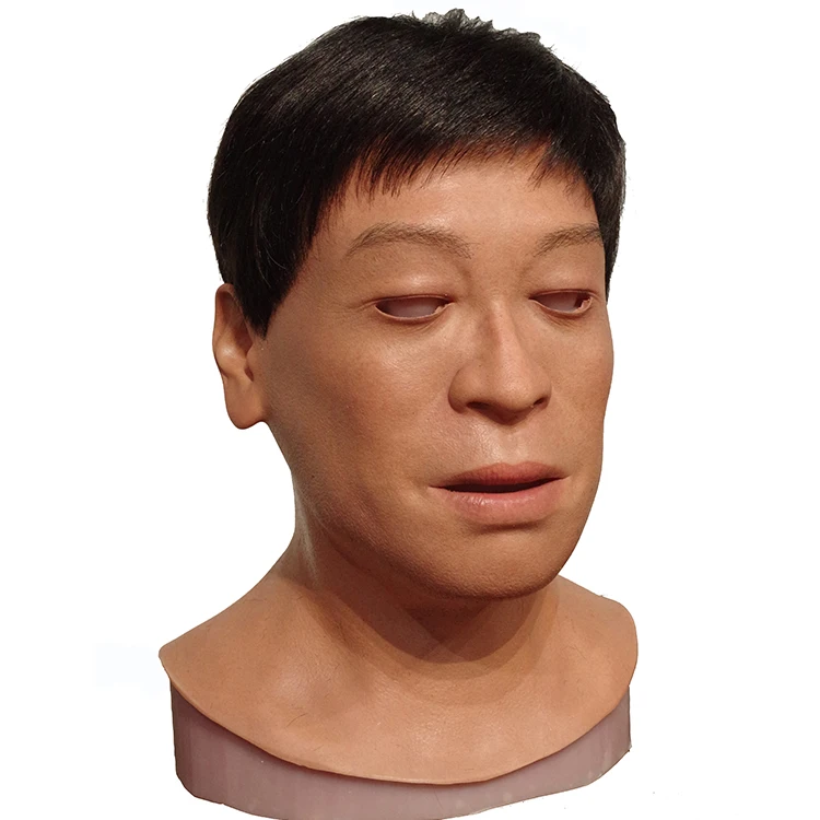 High Quality Resin Molds Hand Crafted High Lifelike Humanoid Robot Silicone Mask Statue Sculpture for Shopping Mall Display