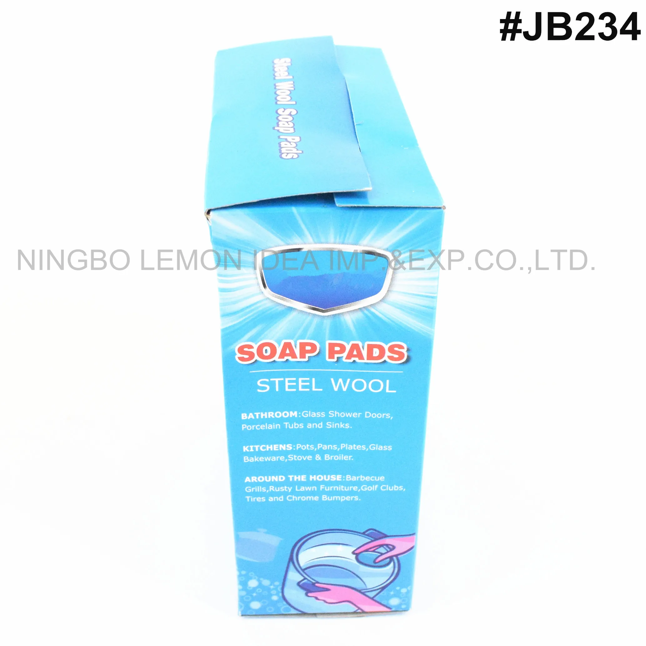 
10 PCS steel wool soap pads metal scouring cooktop cleaning disposable stain sponges box package 