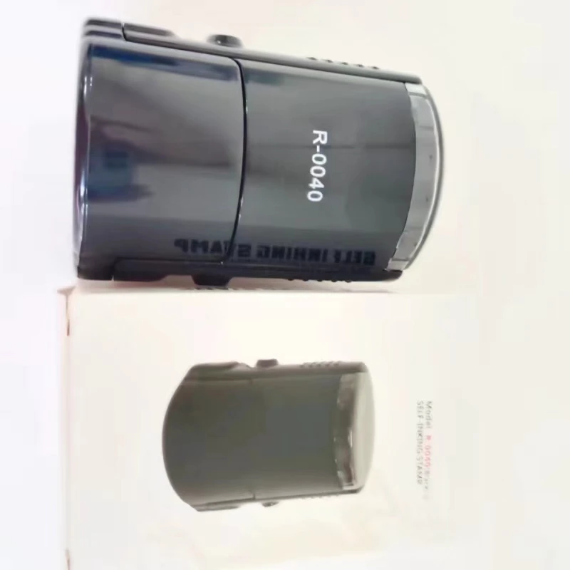 Top Seller New Model round 40mm date office use self inking laser rubber Stamp.