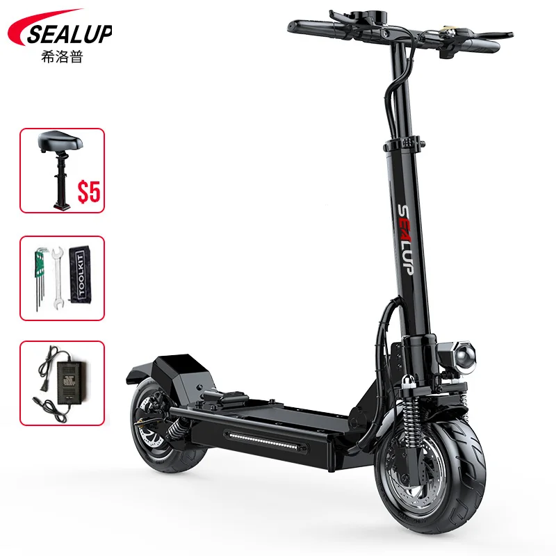 SEALUP HIGH QUALITY SAFETY 2 WHEELS ADULT ELECTRIC SCOOTER PRICE CHINA WITHOUT SEAT