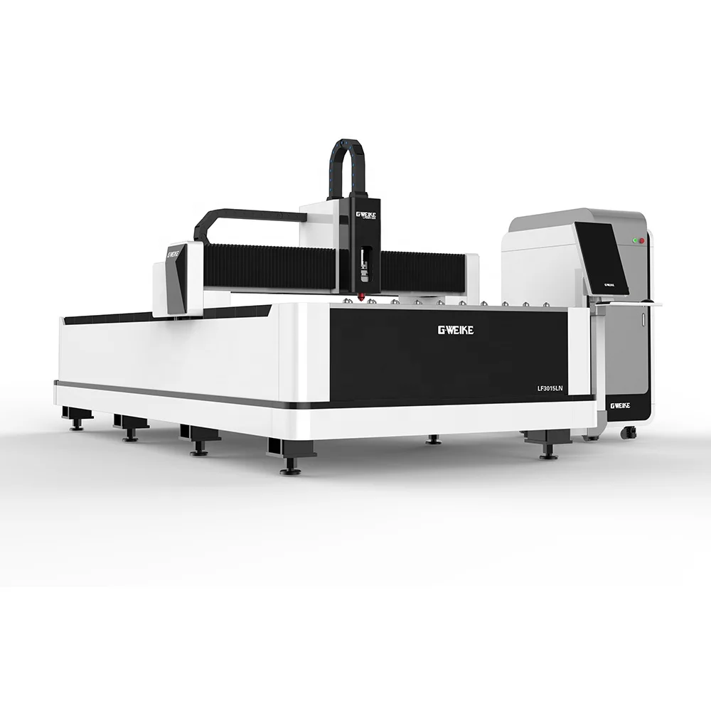 Gweike low price 1000w-3000w Laser power Economical fiber laser cutting machine, 3050mm*1550mm working area LF3015EPro