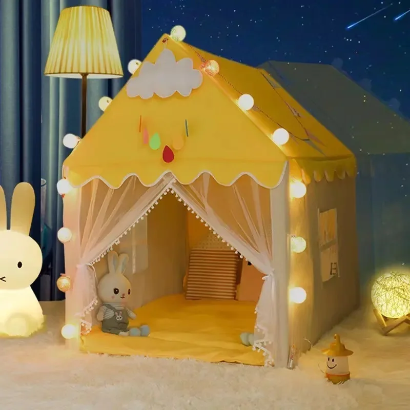 Kids Baby Princess Game Children Birthday Flowers Teepee House Outdoor Castle Playing Indoor Playhouse child tent