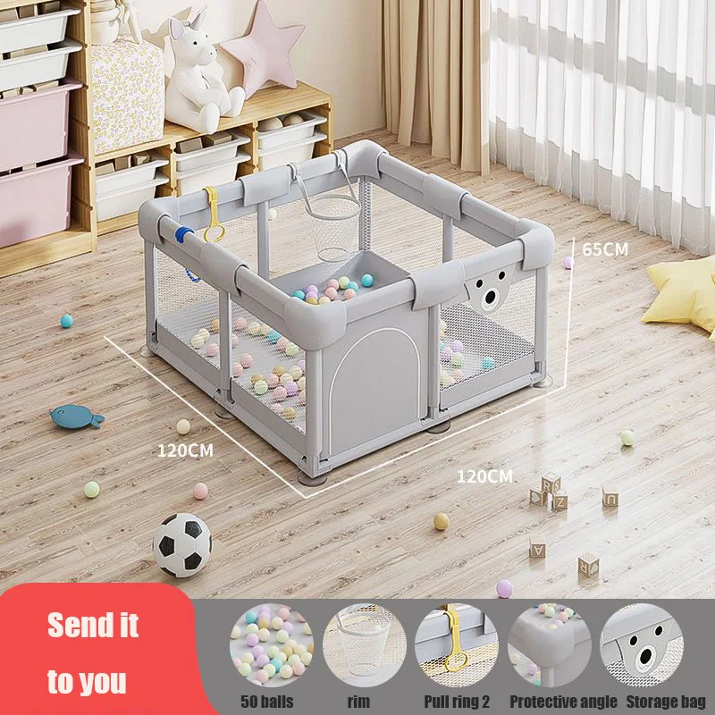 Lightweight Baby Pen For Babies And Toddlers Indoor And Outdoor Use  Foldable Baby Playpen Portable Play Yard With Carry Bag