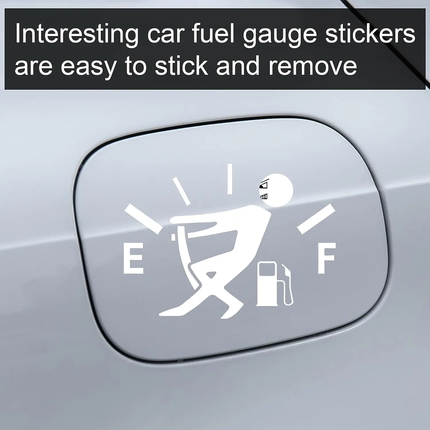 High quality Car Stickers High Gas Guzzler Auto Decoration Decals Angry Boys Adjusting Fuel Gauge Fuel Gauge Empty Stickers