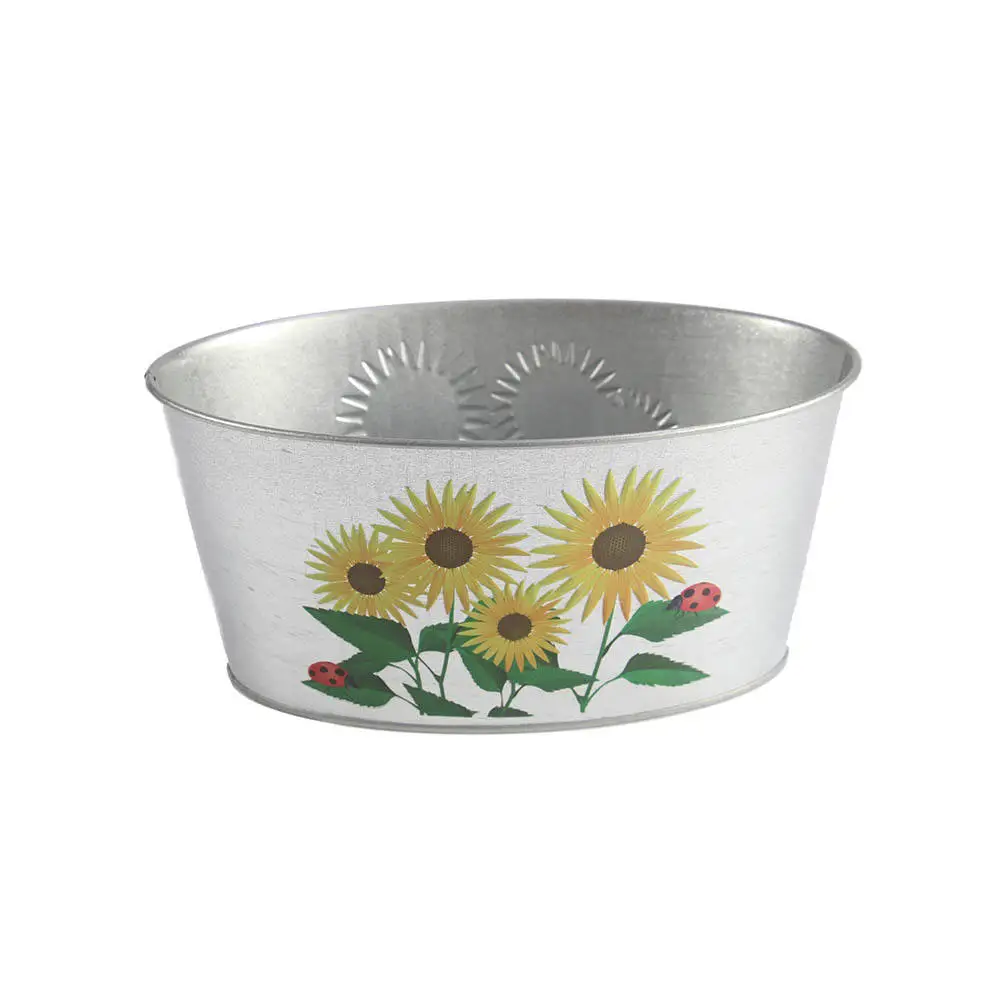 Chinese Small Mass Customization Tin Bucket Vintage Farm Tin Buckets for Garden Plants for Sale