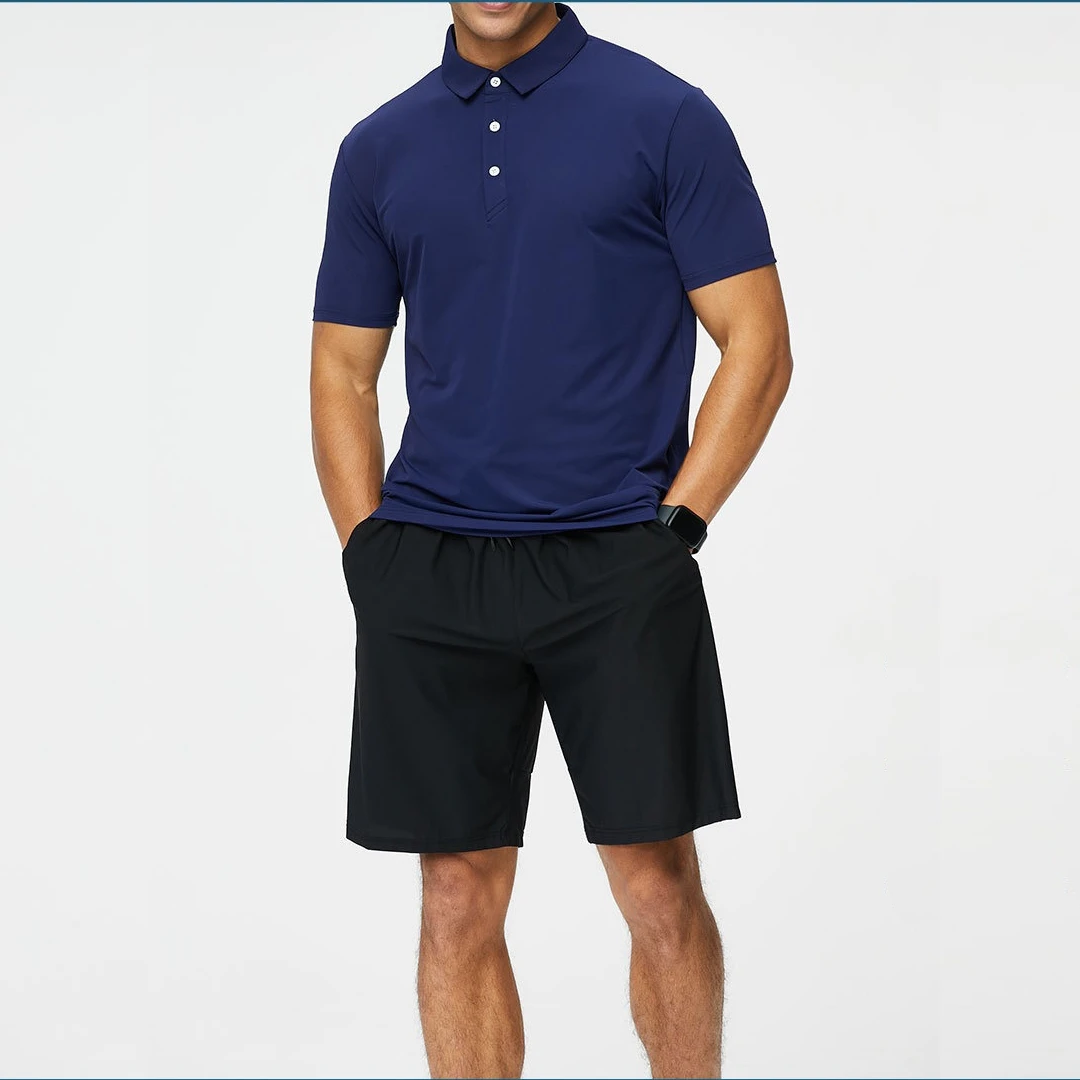 High Quality Men Polo T Shirt Custom Print Sport Golf Activewear Quick Dry Gym Shirt Breathable Short Sleeve Tops Polo shirt