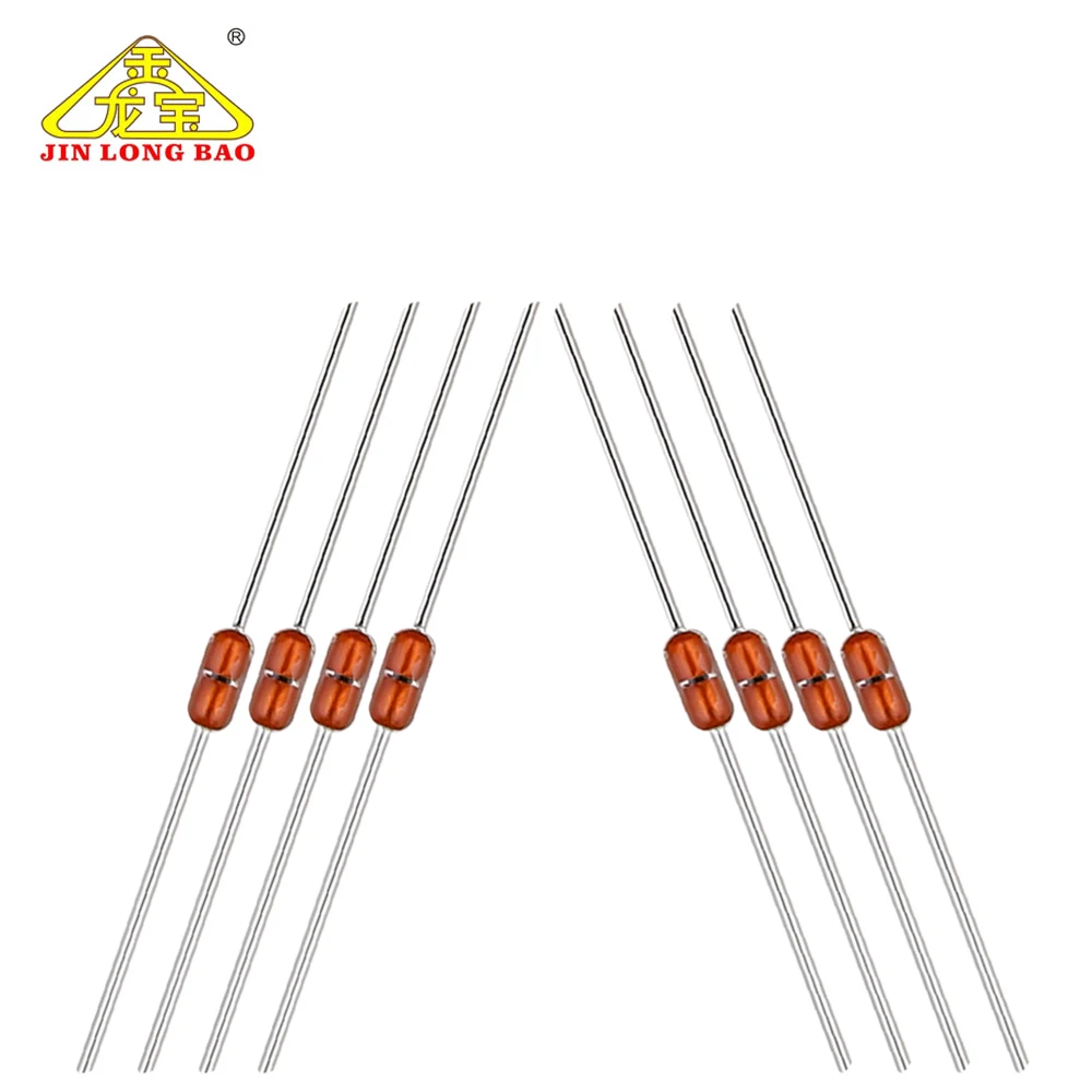 Jinlongbao factory direct sale custom mf58 bead glass encapsulated thermistors ntc 100k for 3d printer