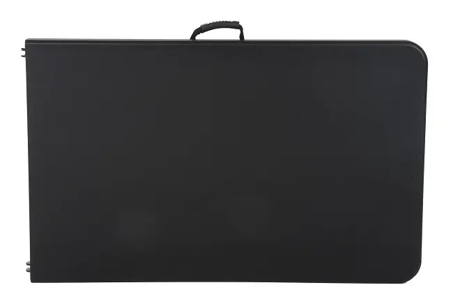 180cm Black Color HDPE Rectangular Center Foldable Party Plastic Folding Tables Wholesale