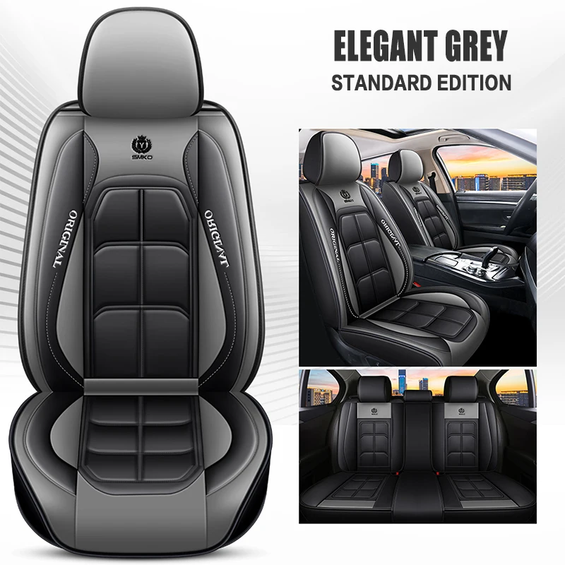 JSZ High quality Custom Car Seat Covers Sports Car Seat Covers Full Set Universal For 5 Seats Auto