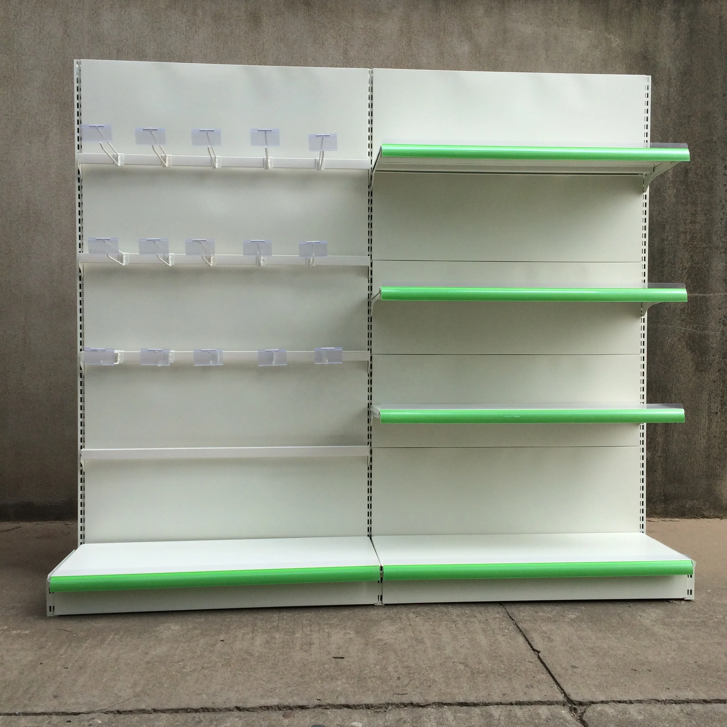 Double-sided Metal Gondola Shelves Racks Supermarket Shelves Shop Display Stand For Supermarket Retail And Convenience Stores