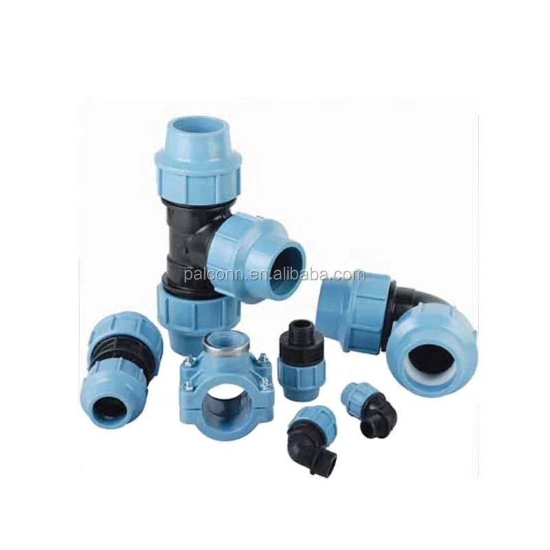 PP pushfit compression fittings for HDPE pipe