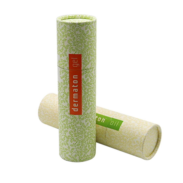 Wholesale Custom Logo Cardboard Cylinder Box Round Long Paper Tube For Makeup Brushes Set Packaging