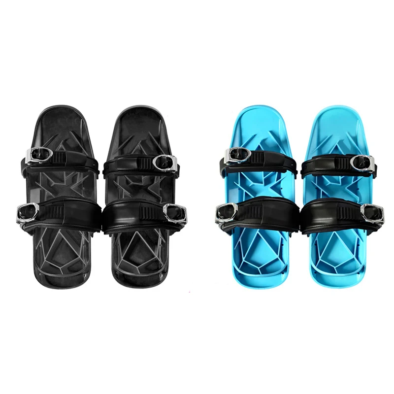 Mini Ski Skates Snow Short Skiboard Snowblades Binding Snowfeet Winter Shoes Solid Skischuhen Buckle