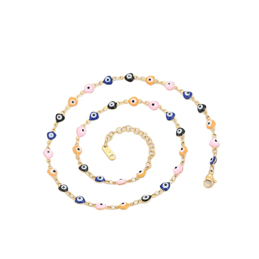 A00915083 Xu Ping Jewelry Senior Sense Exquisite Eyes 14K Gold Neutral Versatile Charm Jewelry Necklace