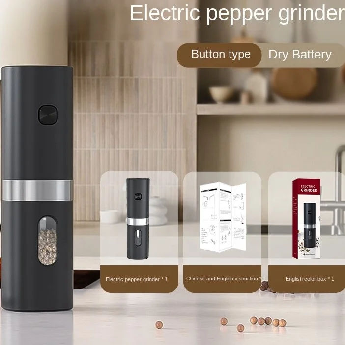 Salt Pepper Mill Gadget Battery Automatic Pepper Grinder Electric Salt And Pepper Grinder Set