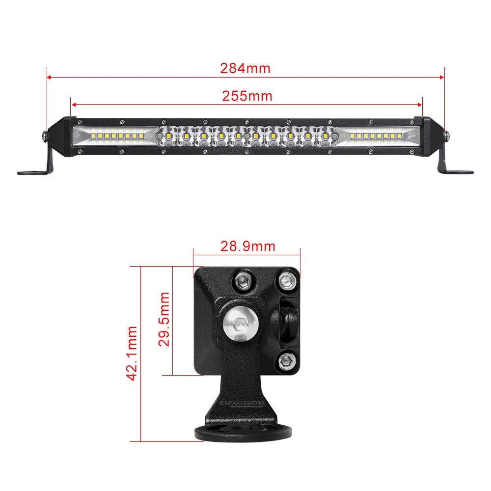 
Factory wholesales high quality car roof light bar 10 inch 20inch 30 inch off road led light bar 12 V 
