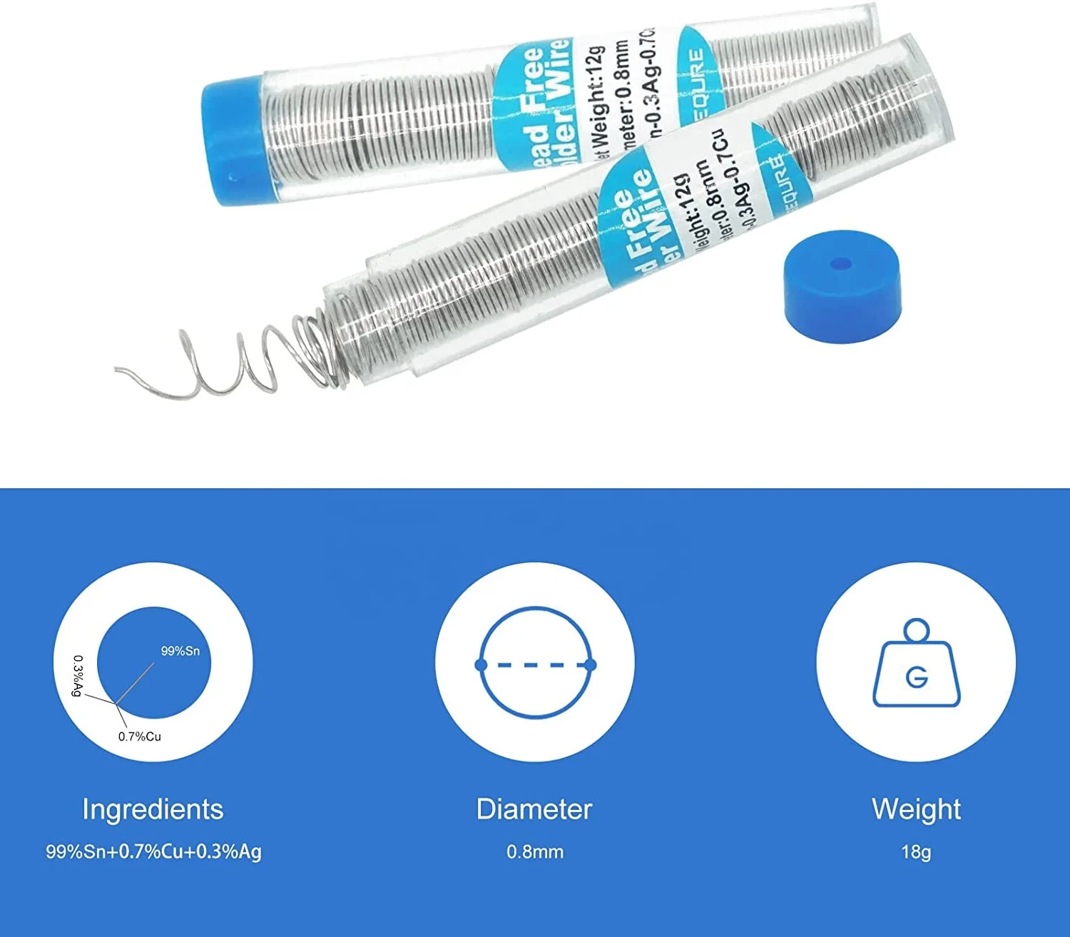 For Electronic Product Welding, 2022 Hot Sale Portable Tube No-Clean Activity Lead Free Soldering Wire