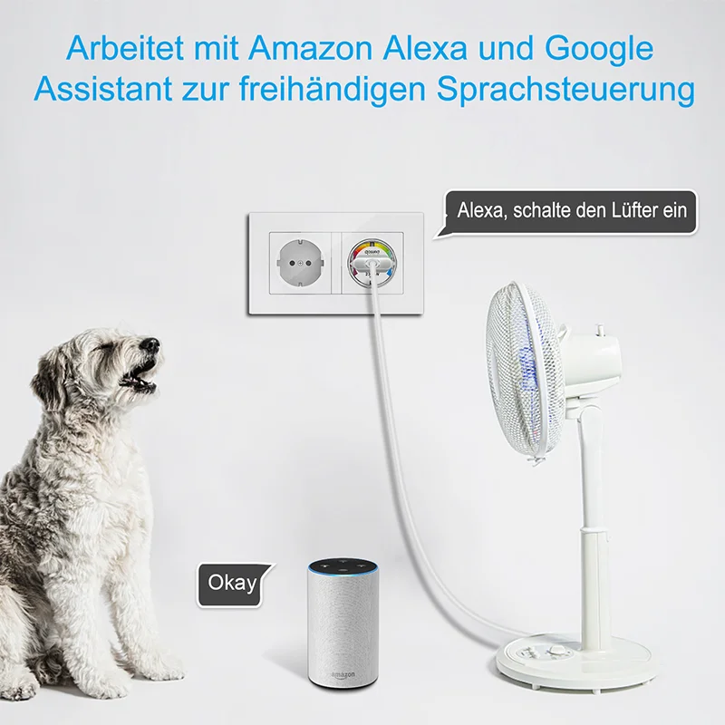 
Gosund 2021 Hot sales eu tuya 15a 230v wireless perenium power wifi aircon mini timer smart power double plug socket 