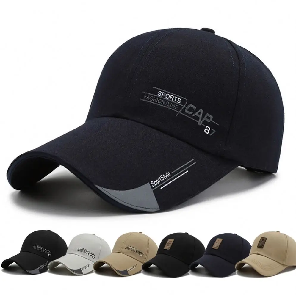 Classic Cotton Adjustable Baseball, Hat Khaki Black Navy Blue For Men Amazon Hot Sell Trucker Cap/