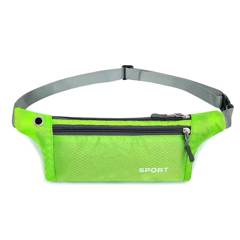 2024 Recyclable Resistant Slim Fanny Pack Small Waist Pouch Slim Belt Bag For Running Travelling Hiking Walking