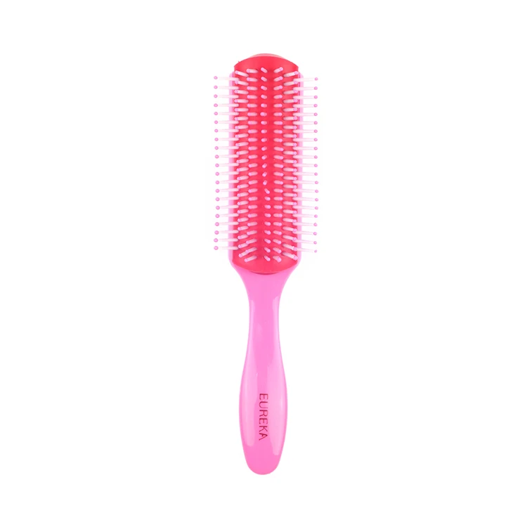 EUREKA 9743 Paddle Cushion Hair Brush Types Ball-Tip Nylon Pins Anti-Slide Handle Hairbrush For Hair Beauty Care