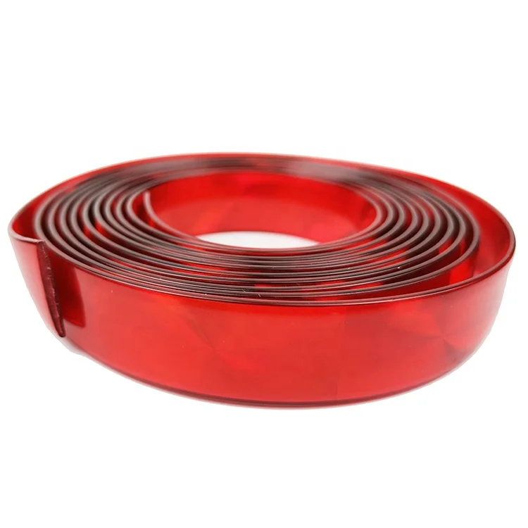 
waterproof colorful pvc plastic coated design strip for shoes parts accessories 