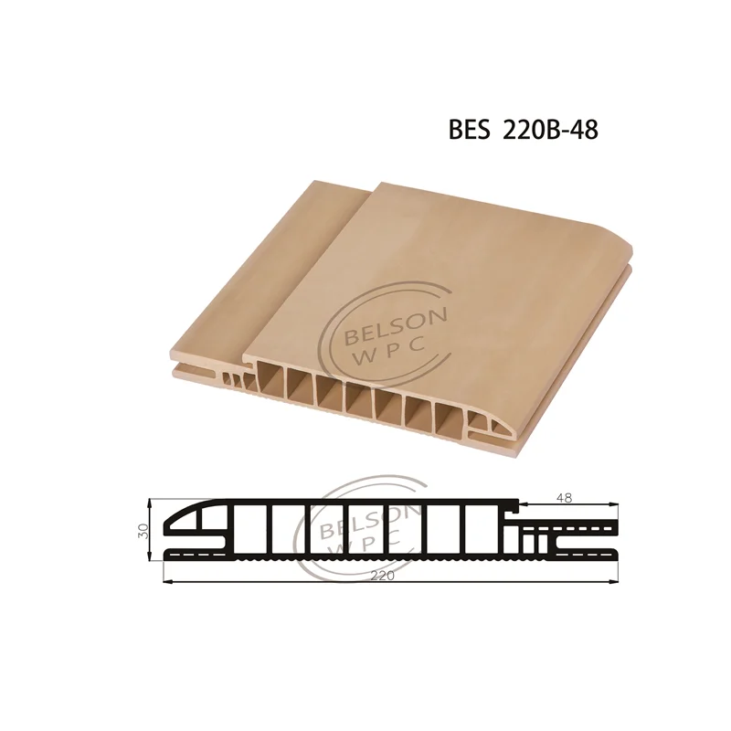 Belsonwpc Popular Modern Design WPC Door Frame Customized Color Waterproof Wood Plastic Composite Door Jamb Huangshan Supplier