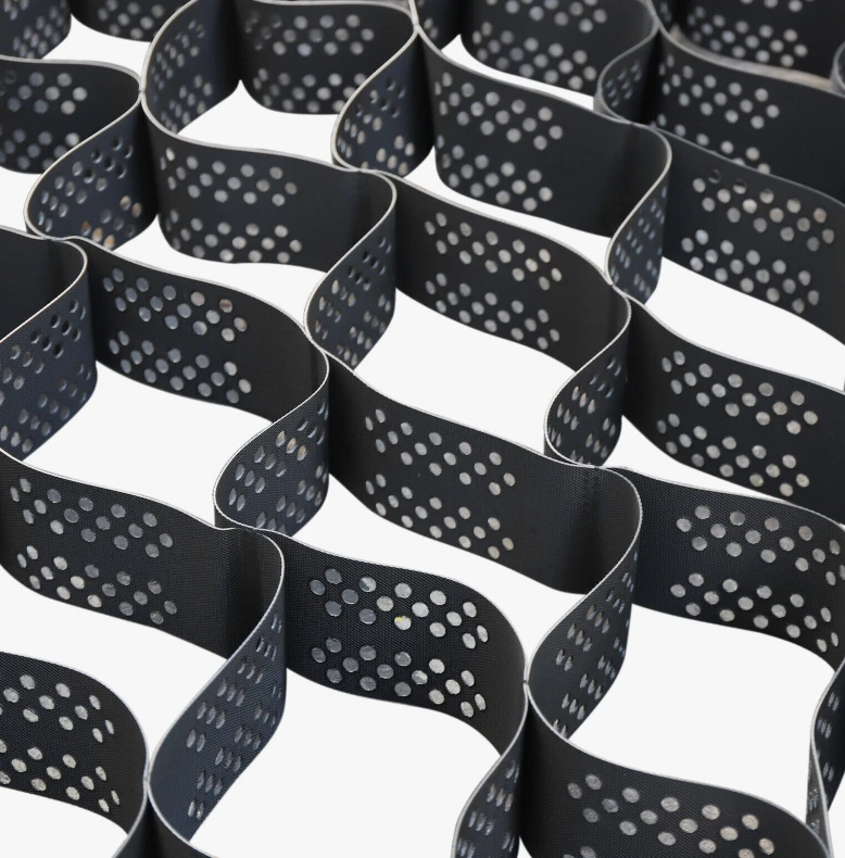 Honeycomb Geocell for Roadbed Slope Protection HDPE Material With Embossed Punching Welding Plastic Cells for Grass Planting