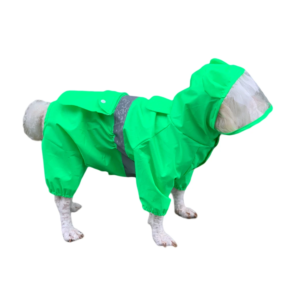 
Corgi raincoat light four-legged dog raincoat waterproof pet clothing with delivery bag 