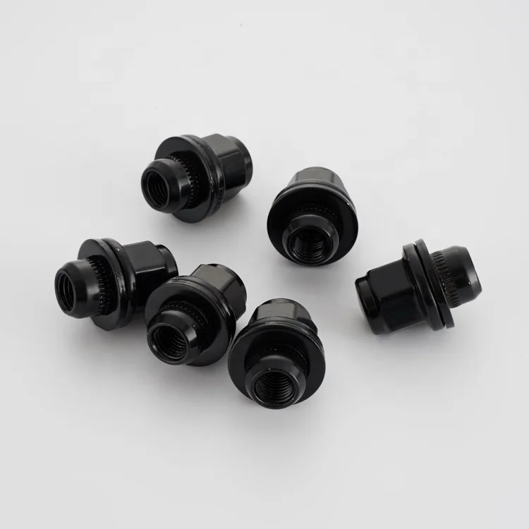 Набор из 20 12x1 25 1 47 дюймов 13/16 Hex OEM Mag стильная шайба Заводские Сменные черные гайки для Nissan Infiniti колеса