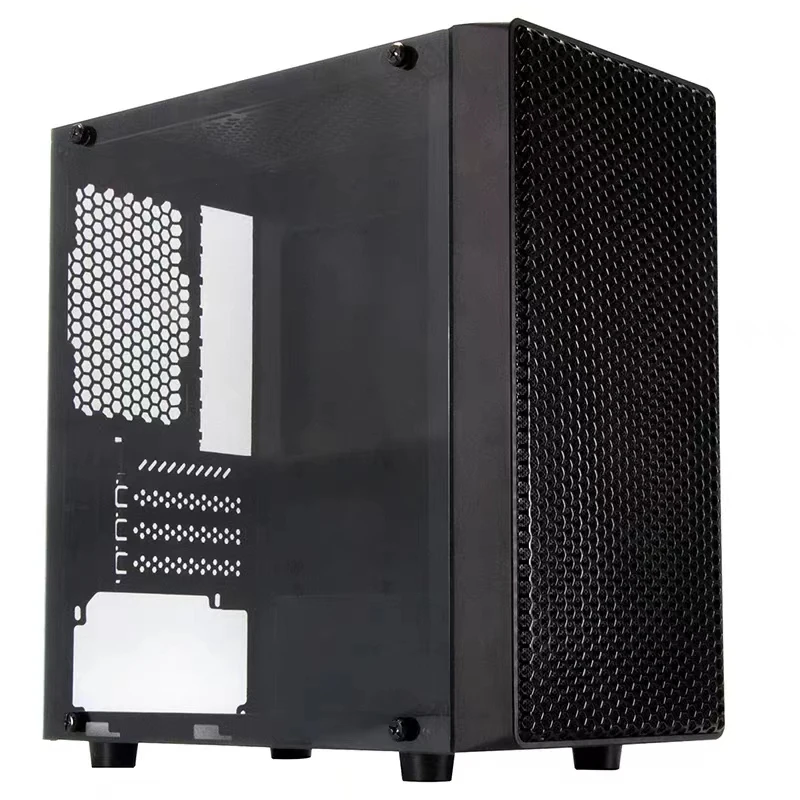 ITX Mini Gaming Computer Case Window Pc Box Transparent Desktop OEM Panel Pc Open Frame Mini Pc Aluminum Alloy Stock Synology