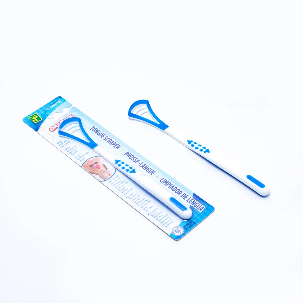 Tongue Scraper Plastic Portable Tongue Coating Cleaning No Harm Taste Buds Tongue Scraper Set