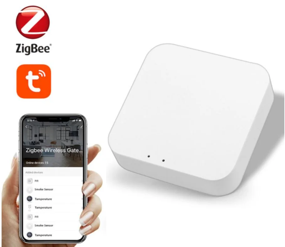 
Tuya Zigbee Wireless Hub Gateway For Smart Home Automation for Zigbee Devices Via Smart Life Works with Alexa Google Home 