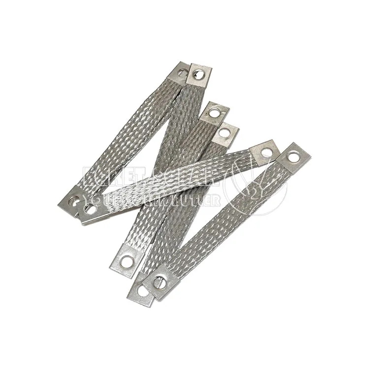 EG Solar Panel Copper And Steel Bonding Jumper Tinned Copper Static Jumper Wire Earth Bonding Strap