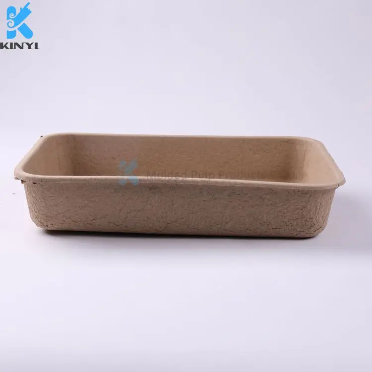H15-Paper Pulp Molded Disposable Cat Litter Tray