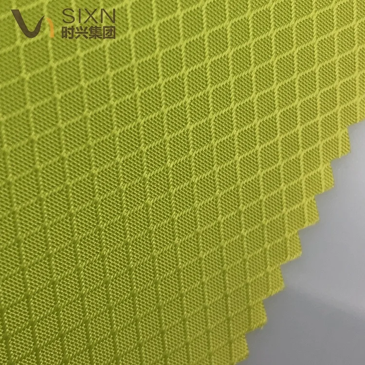 factory direct sale 210D nylon diamond ripstop Oxford WR PU coated polyamide bag luggage fabric