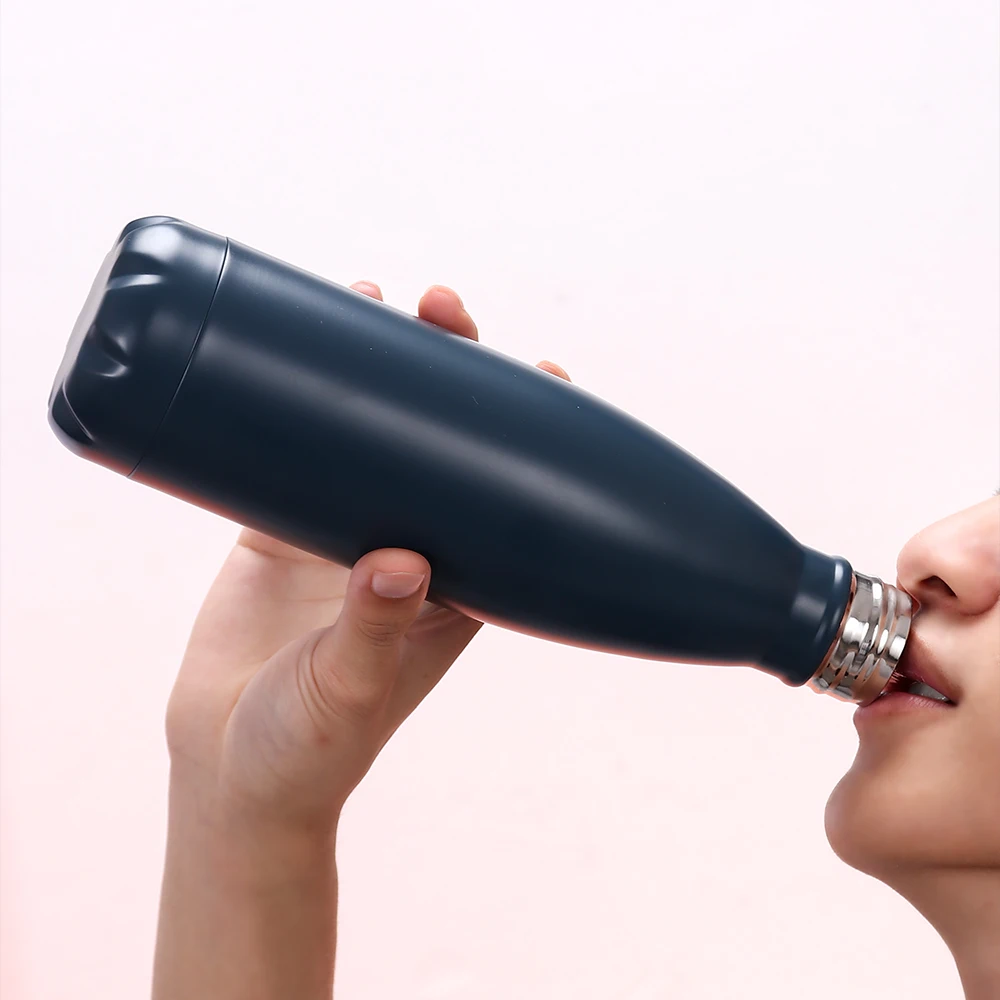 500ML Cola Fitness Thermo Eco Friendly Vacuum Metal Drink Bottle Stainless Steel Insulated Water Bottle With Custom Logo