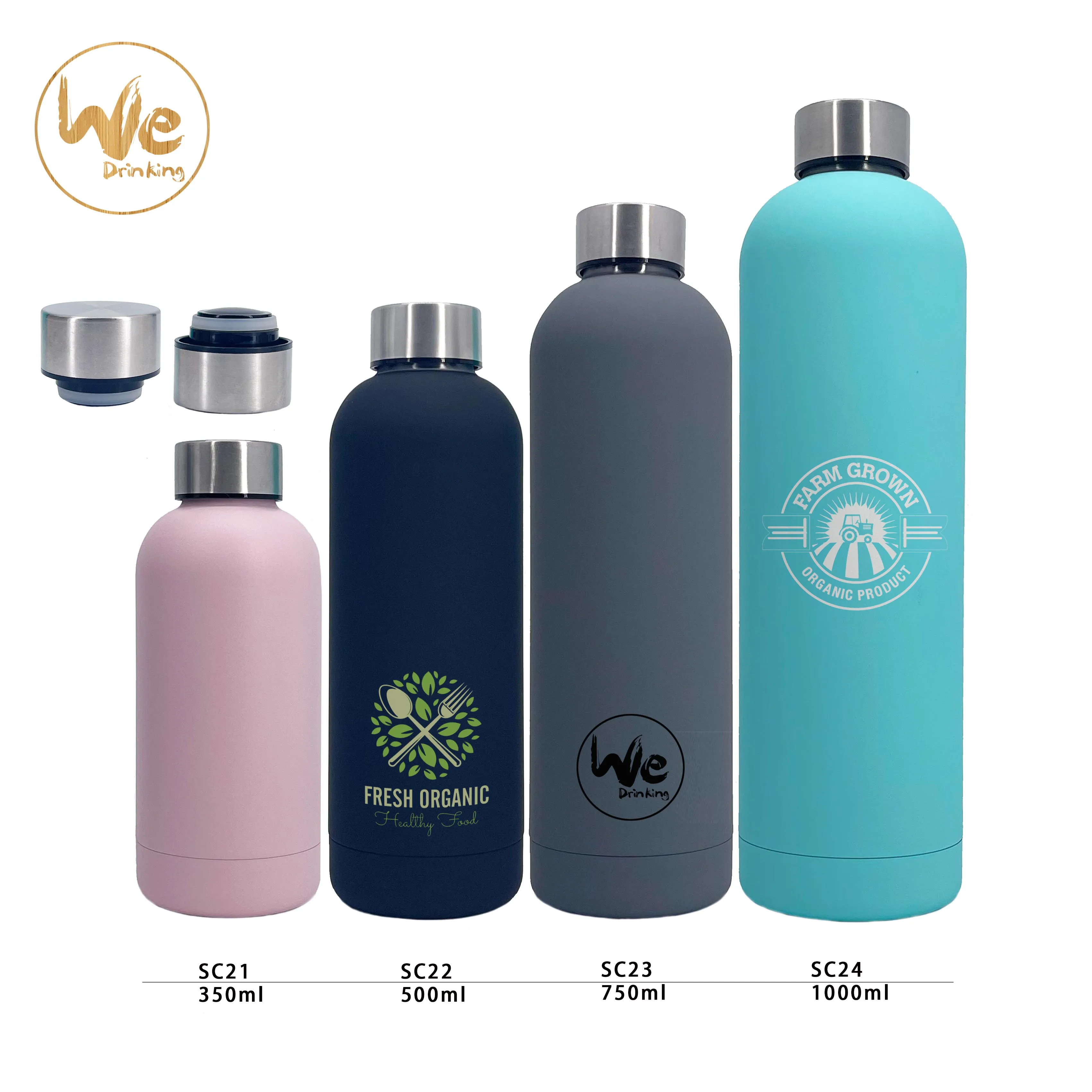 
500ML/17OZ In Stock Double Wall electroplate shiny Stainless Steel cola shaped Vacuum Insulated bottle thermos 
