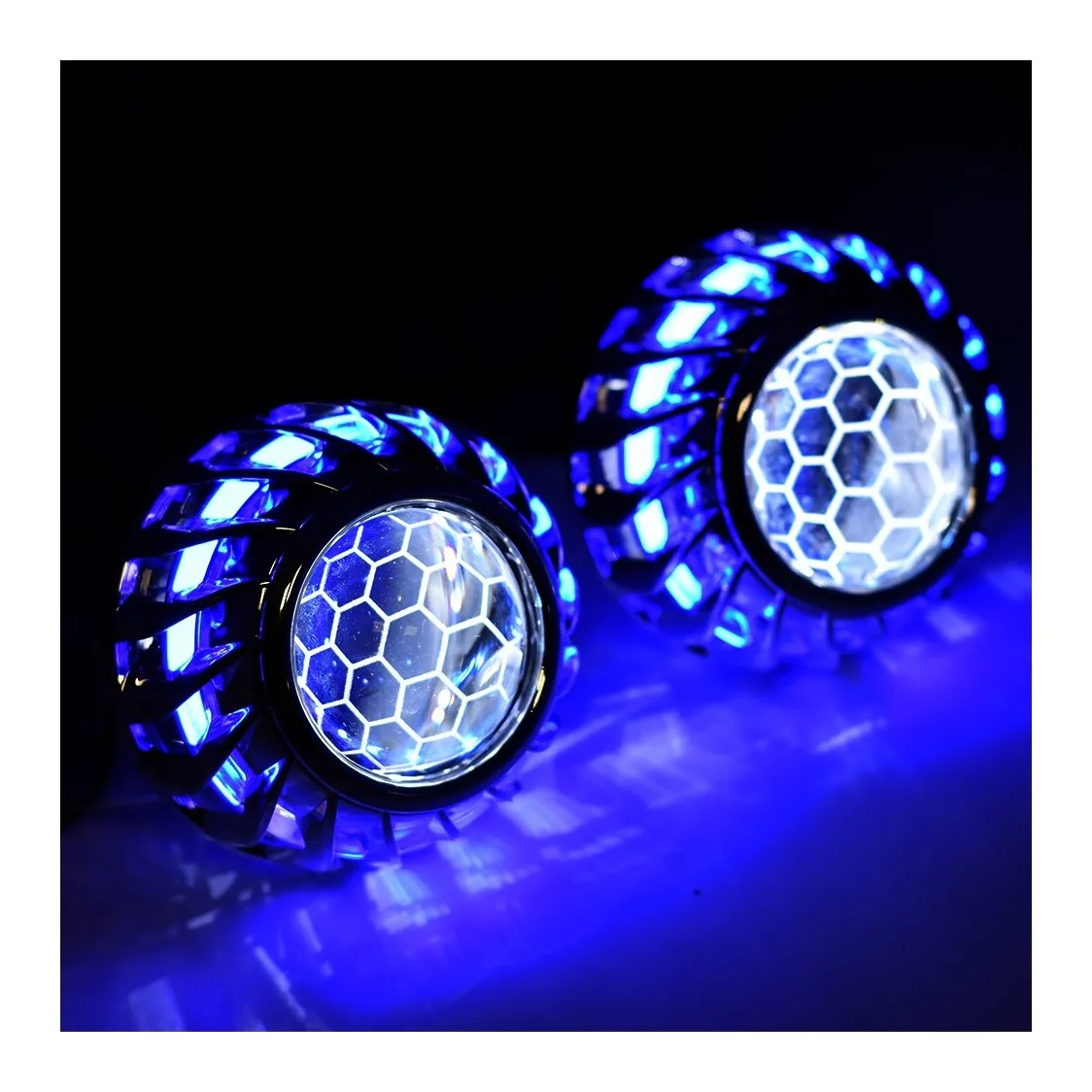 Bi Xenon Projector Lenses 3 inch Honeycomb Lens 2.5 inch H4 H7 Headlight other car accessories