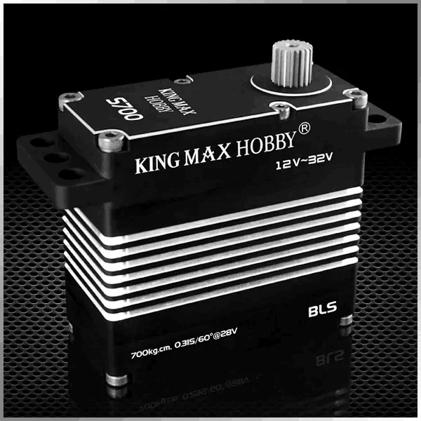 Kingmax S700 700KG High-precision Steel Gears Digital High-pressure High Torque Servo Industrial Grade RC Airplane Fixed Wing