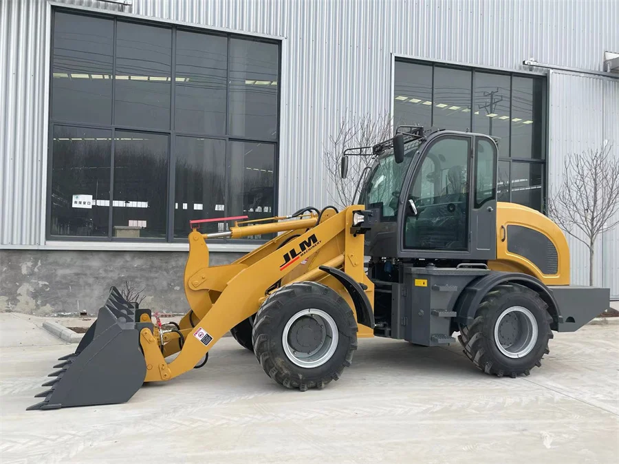Multi function farm 2 ton small scale compact wheel loader with quick hitch for various attachments