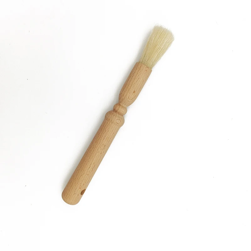 Eco friendly natural bristle round chalk paint brushes for furniture